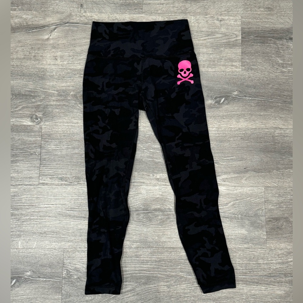 Lululemon x soulcycle black camo align leggings size 6